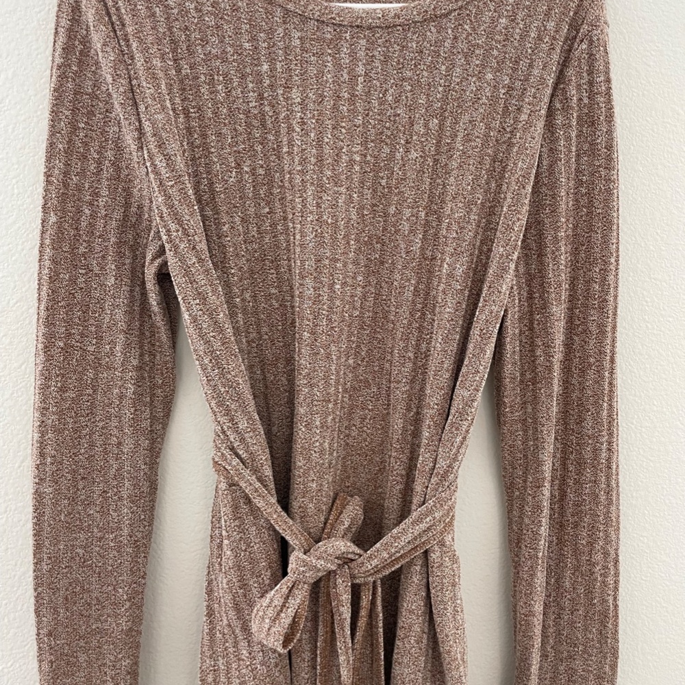 Shein Knit Knot Front Tee